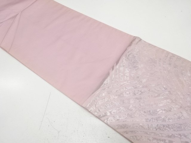  アンティーク　川島織物製　荒波模様織り出し袋帯（材料）